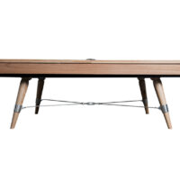 Side view of the Roosevelt pool table.