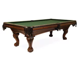 The Monroe pool table from Presidential Billiards on a pure white background.