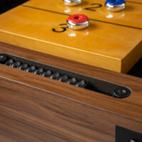 hardwood top with abbacus groove for keeping score