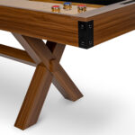 end view closeup of the Breckenridge shuffleboard table