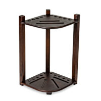 corner cue rack in Espresso.