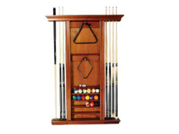 The Premiere wall mounted cue and ball rack.