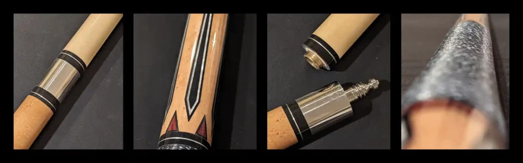 4 things to look at when inspecting a used high end pool cue for purchase.