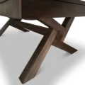 angle view of the unique legs under the Filmore pool table.