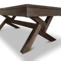 underside and legs of the Filmore billiard table, made from solid African hardwood.