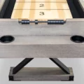 score keeper and cup holders on the Phoenix shuffleboard table from Presidential Billiards.