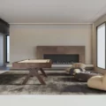 The Taft pool table in a high end home game room setting.