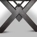 Beautiful African mahogany hard wood legs on the Washington pool table.