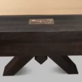 brand plaque on the Taft billiard table from Presidential Billards.