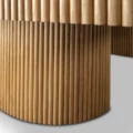 beautiful shot of the leg support on the Washington Billiard table.